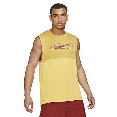 Nike M NK Tank Hypr Dry débardeur de sport noir pour entraînement homme