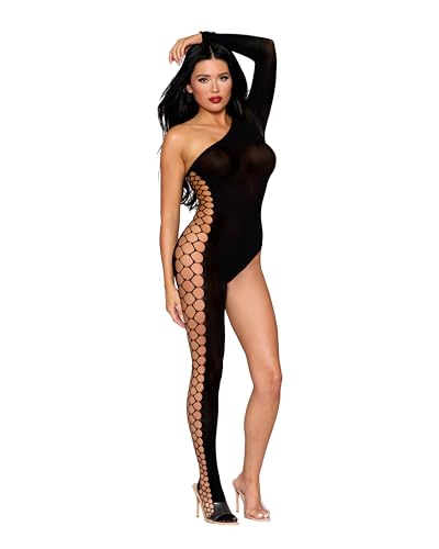 Chemise de nuit bodystocking noir Dreamgirl taille unique femme