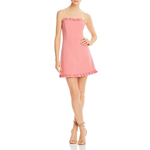 French Connection Women's Whisper Light Dress, Frill Pink Whip, 12