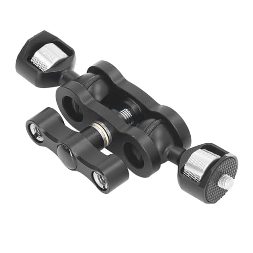 Barra di Montaggio Estensione, Staffa di Estensione Fotocamera Ruotabile a 360 Gradi Antiscivolo per DSLR