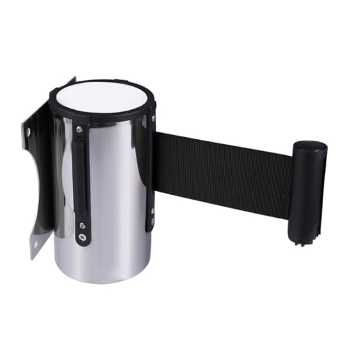 Bloquer accès couloir avec la sangle murale rétractable 3 mètres noire