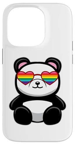 Funny LGBTQIA+ Proud Panda Bear Rainbow Gay Pride �����Y ���f�B�[�X �X�}�z�P�[�X iPhone 14 Pro �p