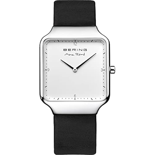 BERING Unisex Analogt Quarz Max René Collection armbandsur med Kalvskinn Armband och Safirglas