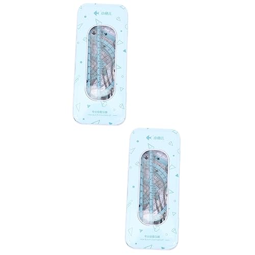 MAGICLULU 2 Conjuntos De Réguas Régua De Precisão Multiferramentas Ferramentas De Precisão Matemátic