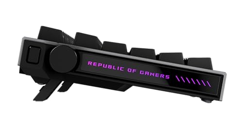 Image of ASUS ROG Strix Morph 96 Wireless Mechanical Gaming Keyboard - 96% Full-Size, Tri-Mode, Hot Swappable NX Snow V2 Linear Switch, South Facing PCB, ABS Keycap, PC /Mac Support, Web-Based Config - Black