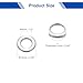 uxcell 50 Pcs M5 Flat Washer, 5x10x1mm Thickened 304 Stainless Steel Flat Spacers for Screw, Bolt, Automotive, Industrial Machinery
