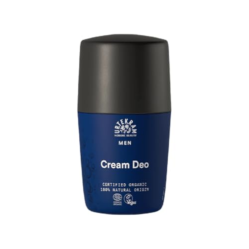 Urtekram - Men's Desodorante Roll-on, Contiene Extractos de Roble y Aloe Vera, Calma y Revitaliza la...