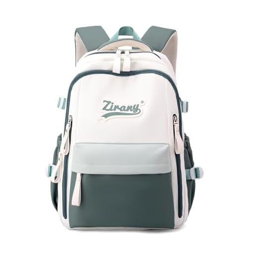 Tanou Mochila Escolar Niñas Adolescentes, Mochilas Grandes Escolares para Niña Chica de 9 a 16 años, Elegante Mochilas para Instituto de Nylon, Verde