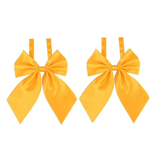 Garneck 2 Pack Black Ties for Men - Stylish Embroidered Neckties and Pre-Tied Bow Ties for Cosplay Formal Events and Christmas Celebrations Versatile and Elegant Accessories