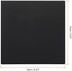 PATIKIL Paint Canvases pour la peinture, paquet de 4 6x6 Panneaux de panneaux d'art en feutre pour acrylique, huile, peinture Tempera, noir