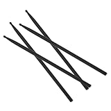 iplusmile 4 piezas Palos de Batería de Fibra de Carbono Antideslizantes para Percusión con Agarre Cómodo y Duradero para Músicos y Batería Profesional