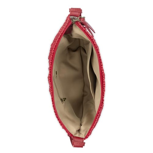 Image of The Sak Tess Crescent Shoulder Bag - Premium Women's Handbag for Everyday & Travel - Adjustable Strap with Zipper Closure
