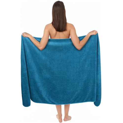 Zepphi Badetuch groß XXL Größe 100 x 200 cm Badetücher Saunatuch Mikrofaser Baumwolle, Weich, saugfähige