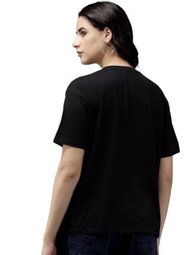 Image of LEOTUDE Oversized Cotton Blend Printed Women's T-Shirts Combo (Pack of 3)