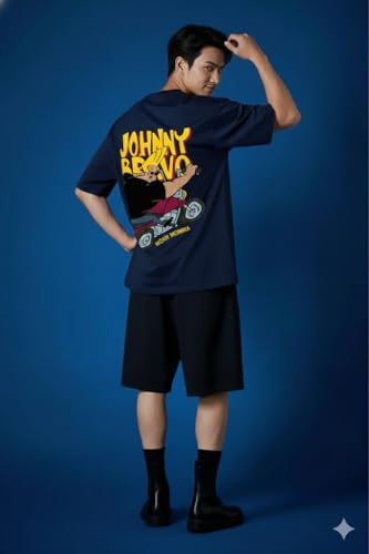 Image of Men's Cotton Oversized Fit Oversized Baggy Fit Drop Shoulder Cool and Stylish
