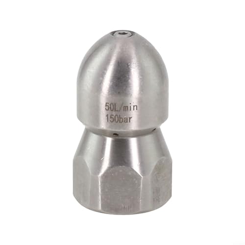 Jotekonoby Vielseitige Hochdruckreiniger-Düse, 1/2 Innengewinde, 6-Loch-Design, Metall, Abwasserrohrreiniger, Aufsatz für hartnäckige Flecken, Autowäsche, 5 x 3 x 3 cm