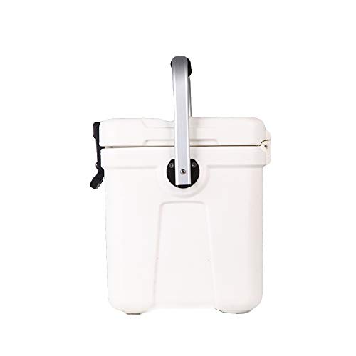 Lerpin Outdoor 15 Liters Roto Molded Portable Cooler For Outdoor Travel, Fishing, Camping, Beaches & Trips, Insulated Walls Keeping Ice Cold For Days (White) #TOP5