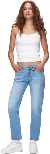 LTB Damen Jeans Fallon 300 Mid Waist - Straight Fit - Blau W27-W34 Baumwolle, Größe:34W / 32L, Farbe:15935-55593 Caira Wash