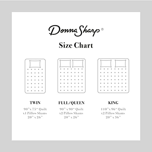 Donna Sharp Queen Bedding Set - 3 Piece - Cinnamon Traditional Quilt Set With Queen Quilt And Two Standard Pillow Shams - Machine Washable #TOP4