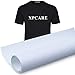 Heat Transfer Vinyl HTV for T-Shirts 12 Inches by 15 Feet Roll (White)