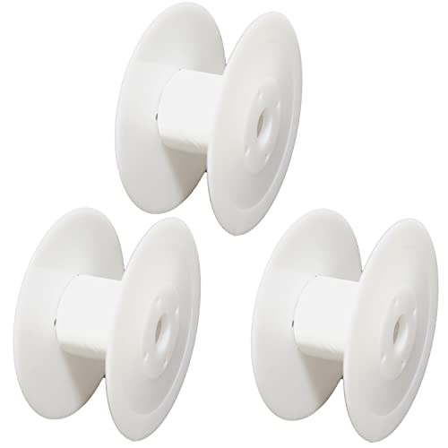 moonfarm 手芸用 スプール リール セット 選べる24サイズ 空ボビン プラスチック リボン (直径10㎝・幅4.2㎝, 3個セット)