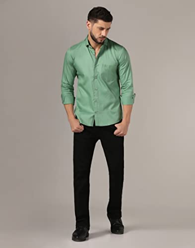 Image of J B Fashion Men's Cotton Full Sleeve Plain Casual Shirt (J-Plain)