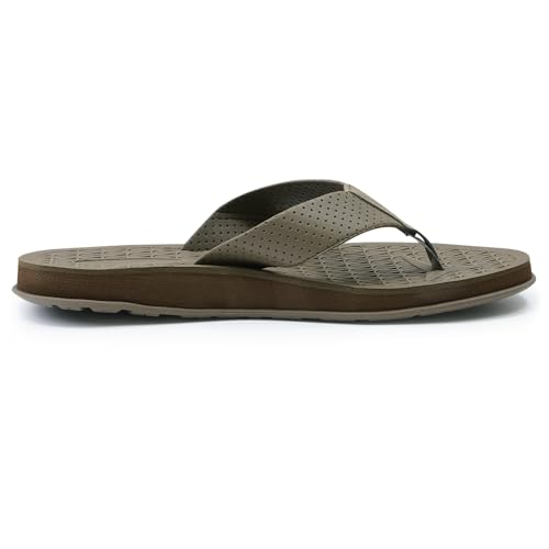 Image of MALIDA Mens Flip Flops Non-Slip Bathroom Shower Shoes Cushion foam Indoor and Outdoor Thong Sandals