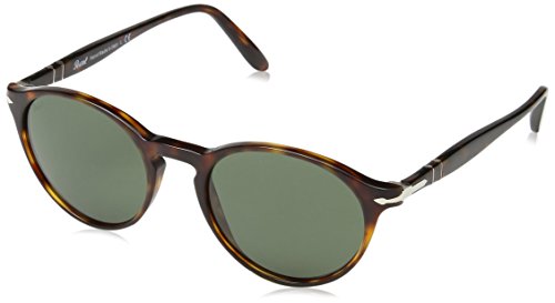 Persol Unisex Sunglasses, Tortoise Lenses Acetate Frame, 50mm