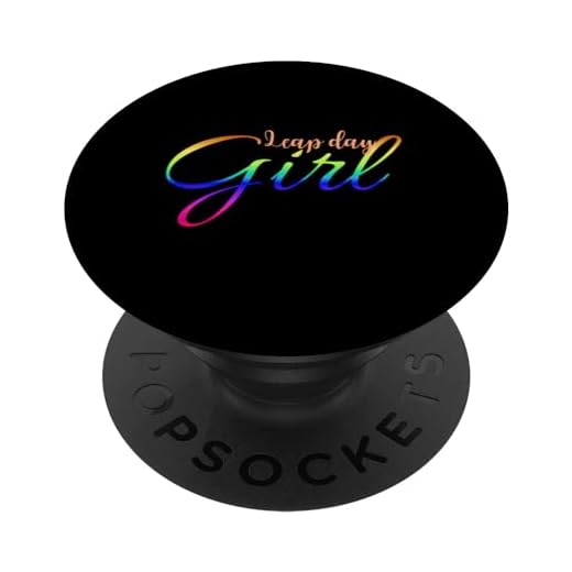 Cumpleaños bisiesto Feliz día bisiesto Año [year] 29 de febrero Linda chica PopSockets PopGrip Intercambiable
