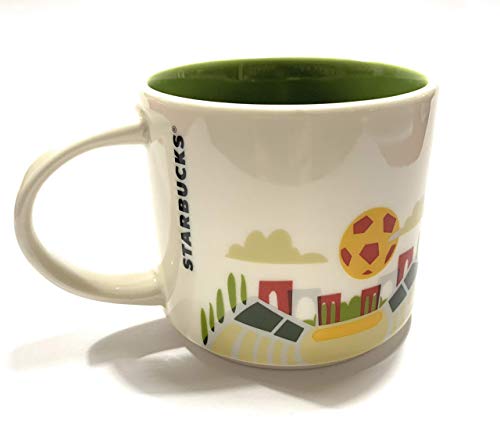 STARBUCKS Italy You Are Here Yah Coffee Mug Green