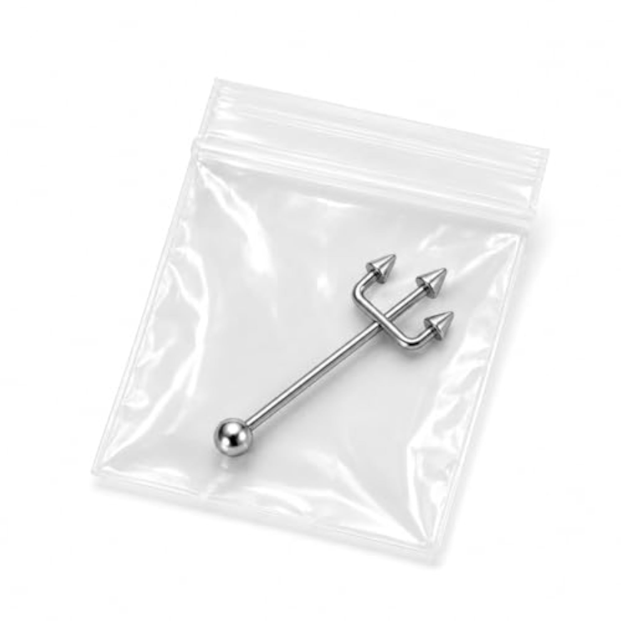 Trident Industrial Barbell, 316L Surgical Steel