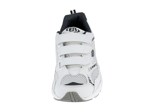 Brütting Force V Unisex Erwachsene Fitnessschuhe, Weiß/ Blau/ Silber, 39 EU
