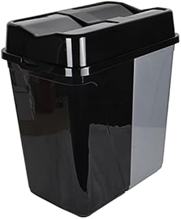 Jolie Max Double Rubbish Waste Separation Bin Recycling. Dual Compartment 100L (2 x 50 L) (Black-Grey)