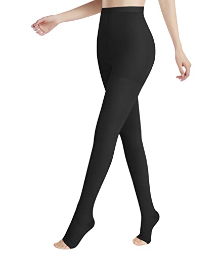 medical compression pantyhose for women support 20-30 mmhg treatment swelling edema varicose veins waist high compression stockings