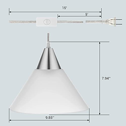 Dewenwils Plug In Pendant Light thumb #2