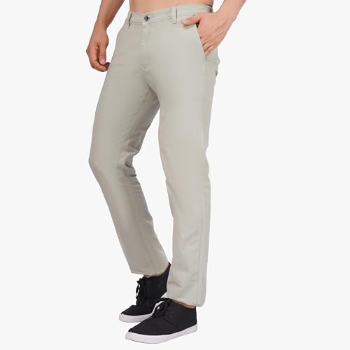 Image of Men's Regular Fit Linen Trousers | Slim Fit Lightweight Casual Pants | Stylish Dress Pants for Office or Travel | Premium Luxury Linen Trouser Pant with Breathable Comfort