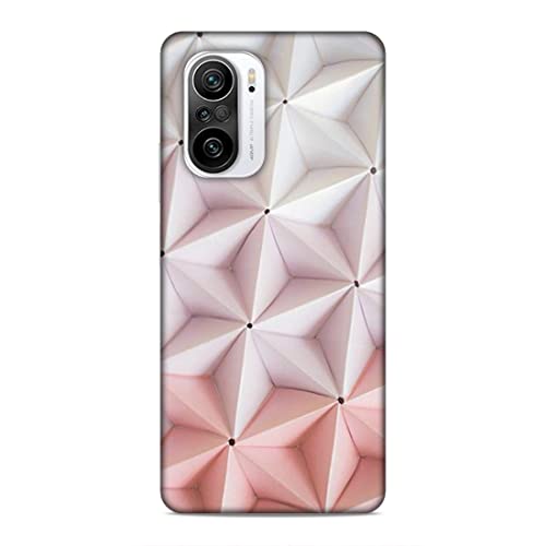 Image of Printed Mobile Back Hard Case Cover for Xiaomi Redmi K40 Pro /Xiaomi Redmi K40 Pro Plus /Xiaomi Poco F3 | Pink Stars, Multi Stars Black dot -2180