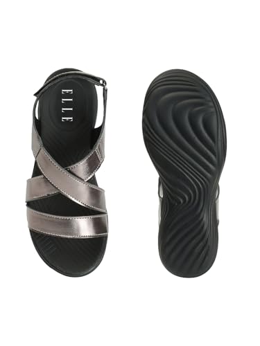Image of ELLE Women's Strappy Wedge heel Sandals