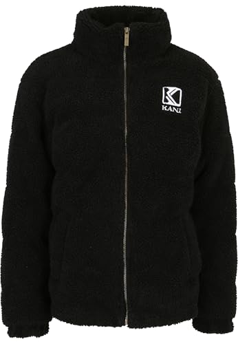 Karl Kani Herren KM213-070-2 Retro Teddy Puffer Jacket Black...