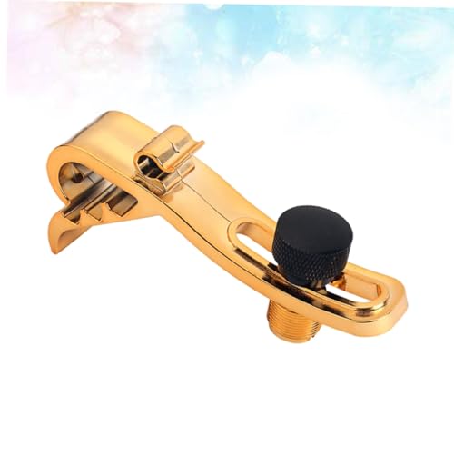 Abrazadera ajustable de plástico para micrófono de batería, diseño a prueba de golpes, compatible con cajas y tambores, color dorado miniatura 7