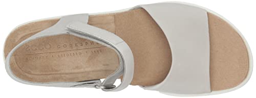 Ecco Women's Flowt Wedge Cork Sandal, Concrete, 8-8.5 #TOP4