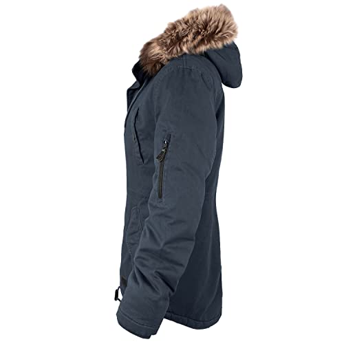 bw-online-shop Ladies Fishtail Winterparka mit Futter navy - 3XL