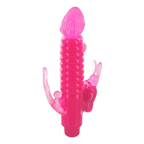 Ribbed Rabbit Vibrator With Anal Tickler