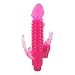 Ribbed Rabbit Vibrator With Anal Tickler