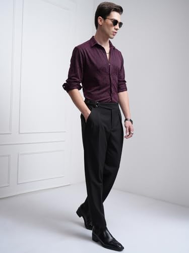 Image of Highlander Men's Gurkha Trouser Pants| High Waist| Carrot Fit| Ankle Length| Stylish Trousers for Men| Men Trousers | Trousers for Man | Pants for Man