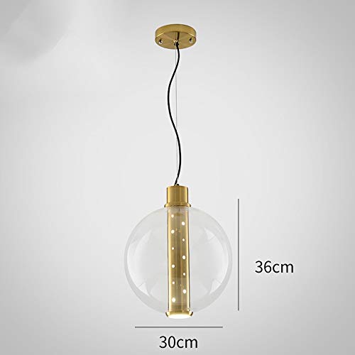 Lámpara de techo de metal y vidrio para iluminar mesas de comedor y salones 2
