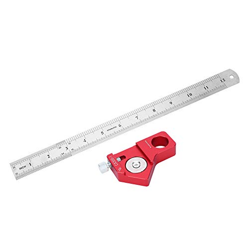 Compra Maluca Régua para rabiscar, riscador de marcenaria, portátil de alta precisão em liga de alum