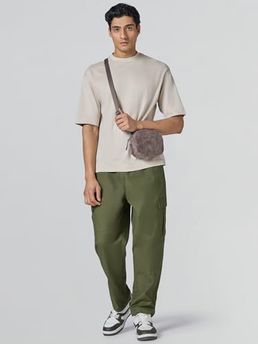 Image of XYXX Rove Ripstop Cargo | Solid Relaxed Fit | Wide Leg Cargo Pant for Men with 5 Pockets