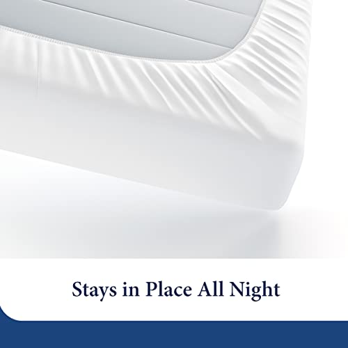 Cosy House Collection 1500 Series Extra Deep Pocket Fitted Sheet - Single Deep Pocket Fitted Bottom Sheet - Ultra Soft - Wrinkle, Stain, Fade Resistant Bed Sheet (Full, Navy Blue) #TOP5