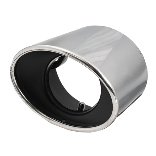 Embout d'échappement ovale chromé anti-corrosion, double embout de silencieux en inox